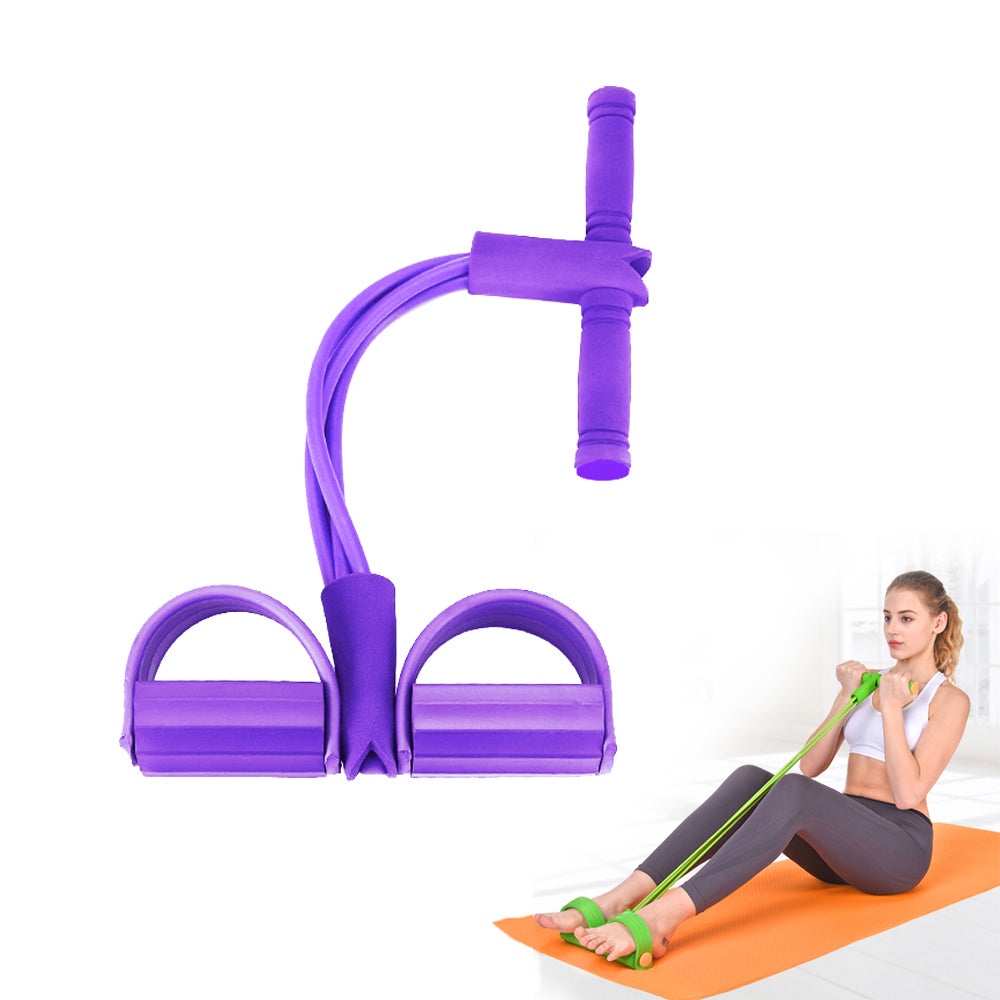 Gum 4 Tube Resistance Bands Latex Pedal Pull Rope Resistance Band