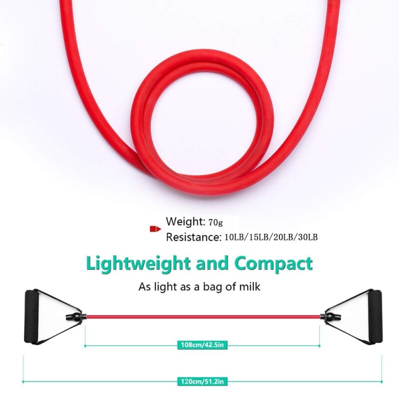 120cm Fitness Elastic Resistance Bands Yoga Pull Rope Exercise Tubes Elastic Workout Bands for Yoga Pilates Expander Elastic