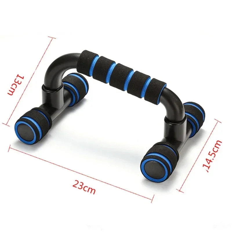 U-Shaped Push Up Bars (1Pair) - Sponge Hand Grip Fitness Tool for Home Gym Muscle Training & Body Building workout equipments