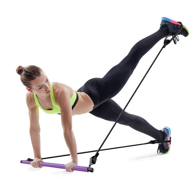 Multifunctional Pilates Bar Kit – Yoga Resistance Toning Bar