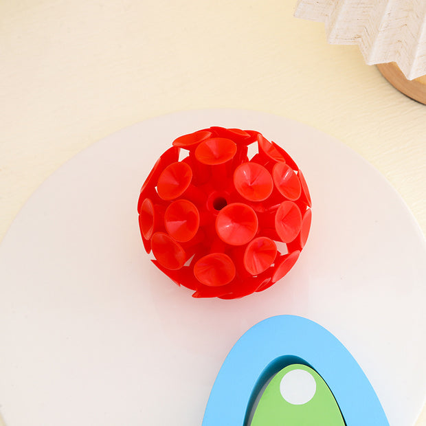9CMTPR Sucker Ball 3D Decompression Educational Toys