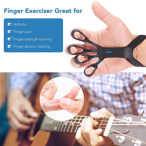 Silicone Hand Grip Strengthener – Finger Exercise Stretcher