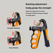 Adjustable Hand Grip Strengthener (5–100kg) – Wrist & Forearm Trainer
