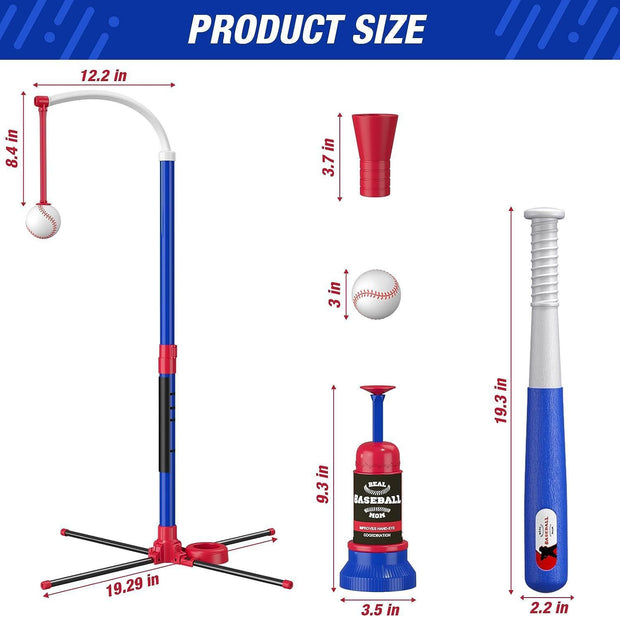Adjustable Automatic Baseball Toy Set – Hanging & Standing Pitch Trainer