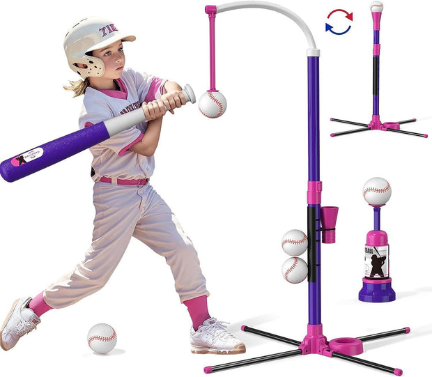 Adjustable Automatic Baseball Toy Set – Hanging & Standing Pitch Trainer