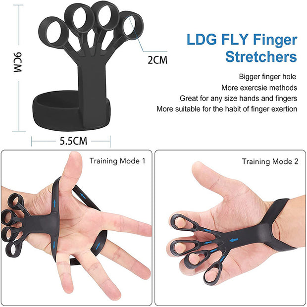 Silicone Hand Grip Strengthener – Finger Exercise Stretcher