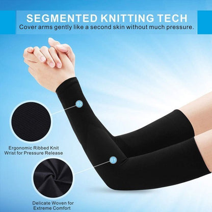 4Pairs Unisex Arm Sleeves Cover UV Sun Protection Men Sleeve