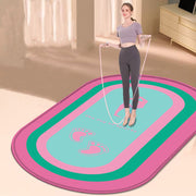 Oval Silent Jump Rope Mat – Thickened Anti-Slip Shock Absorbing Fitness Pad