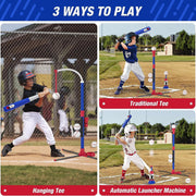 Adjustable Automatic Baseball Toy Set – Hanging & Standing Pitch Trainer