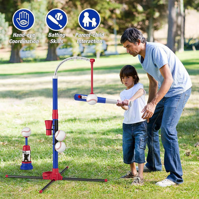 Adjustable Automatic Baseball Toy Set – Hanging & Standing Pitch Trainer