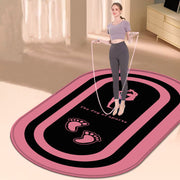 Oval Silent Jump Rope Mat – Thickened Anti-Slip Shock Absorbing Fitness Pad